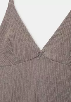 Дневное платье STRAPPY PULL&BEAR, коричнево-серый