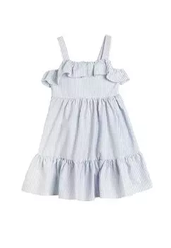 Дневное платье STRAPPY RUFFLE BLEND Koton, цвет blue stripe