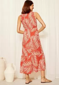 Дневное платье STRAPPY V NECK TIERED MIDAXI REGULAR FIT Friends Like These, красный