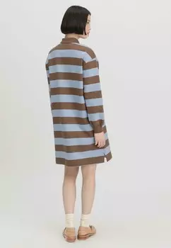 Дневное платье STREIFEN hessnatur, коричневый