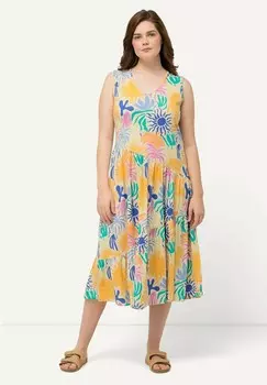 Дневное платье SUMMERTIME PRINT Ulla Popken, светло-коричневый