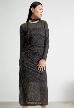 Дневное платье THIA LONG DRESS Gestuz, черный