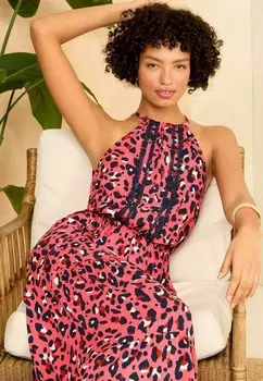 Дневное платье TRIM DETAIL HALTERNECK REGULAR FIT Love & Roses, розовый