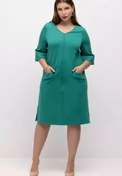 Дневное платье Ulla Popken, зеленый