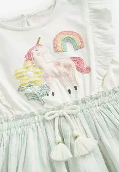 Дневное платье Unicorn Frill-Regular Fit Next, синее