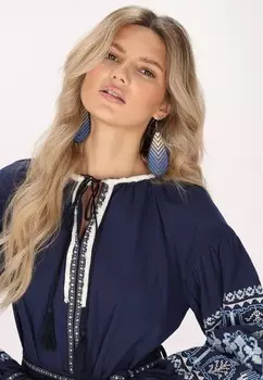 Дневное платье usha, темно-синий