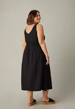 Дневное платье V-NECK MIDI Live Unlimited London, черный