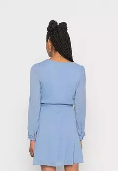 Дневное платье Vimaliana V Neck Belt Dress VILA, синий