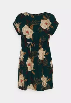 Дневное платье Vmceasy Tie Short Dress Vero Moda, темно-зеленый