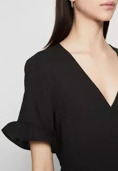 Дневное платье Vmchris Short Wrap Dress Vero Moda, черное