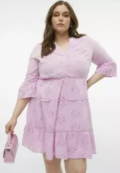 Дневное платье VMDICTHE Vero Moda Curve, сиреневый