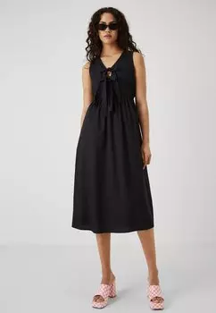 Дневное платье Vmgili Calf Tie Dress Vero Moda, черное