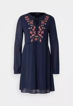 Дневное платье Vmmina Short Dress Vero Moda, темно-синее
