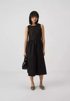 Дневное платье Vmnaja Calf Dress Vero Moda, черное