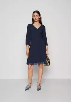 Дневное платье VMRUSK 3/4 SHORT DRESS Vero Moda Tall, темно-синий