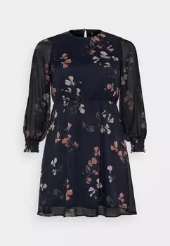 Дневное платье Vmsmilla Dress Vero Moda, темно-синий