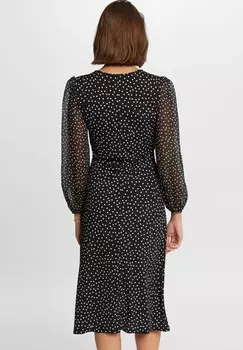 Дневное платье WAISTED POLKA DOT PRINT Morgan, черный