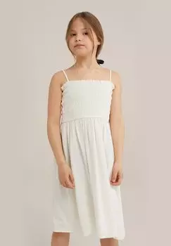 Дневное платье WE Fashion, белое