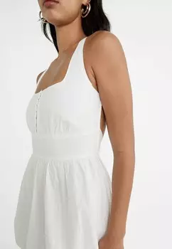 Дневное платье WITH OPEN Stradivarius, белый