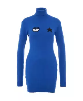 Дневное трикотажное платье Chiara Ferragni Collection, синий