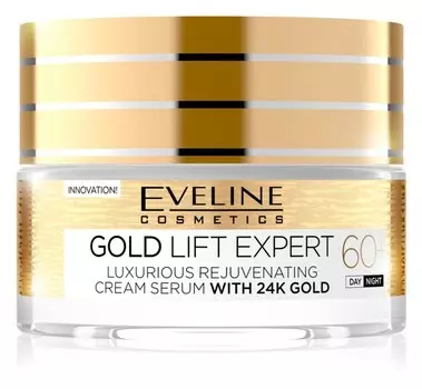 Дневной и ночной крем 60+ с омолаживающим эффектом Eveline Cosmetics Gold Lift Expert