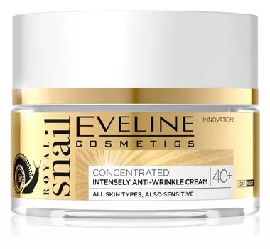 Дневной и ночной крем от морщин 40+ Eveline Cosmetics Royal Snail