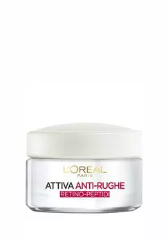 Дневной крем Crema Viso AntiпрозрачныйRughe Attiva 45+, Trattamento Intensivo AntiпрозрачныйRughe, Rassoda E Nutre La Pelle, 50 Ml L'Oral, прозрачный