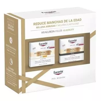 Дневной крем Hyaluron Filler Elasticity Spf30, 50 мл + ночной крем, 50 мл — упаковка из 2 шт., Eucerin