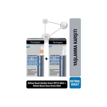 Дневной крем Neutrogena Retinol Boost против старения, 50 мл + Ночной крем Neutrogena Retinol Boost против старения, 50 мл