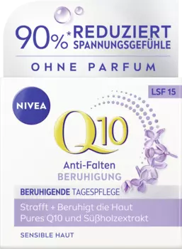 Дневной крем NIVEA Q10 Anti-Falten Beruhigende Tagespflege LSF 15