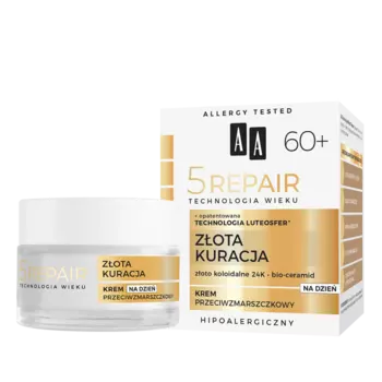 Дневной крем против морщин для лица 60+, 50 мл Aa Technologia wieku 5repair 60+