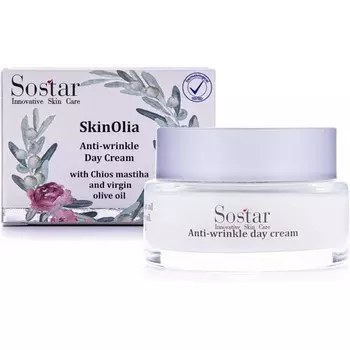 Дневной крем против морщин с греческой мастикой и экстрактом органического оливкового масла Sostar