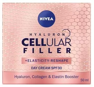 Дневной крем против морщин SPF30 50мл Nivea, Hyaluron Cellular Filler + Elasticity Reshape
