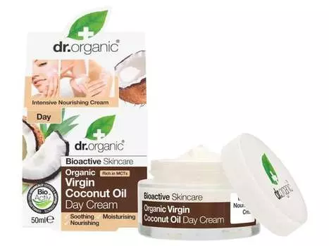 Дневной крем с кокосовым маслом, 50 мл Dr.Organic, Bioactive Skincare