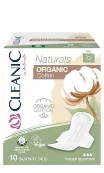 Дневные гигиенические прокладки из органического хлопка, 10 шт. Harper, Cleanic Naturals