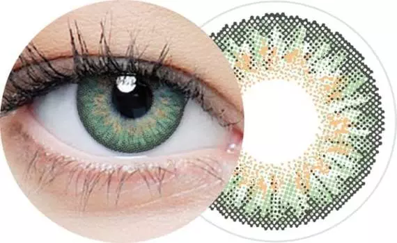 Дневные зеленые корректирующие линзы -5,75 Clearlab, Clearcolor, 1-, зеленый