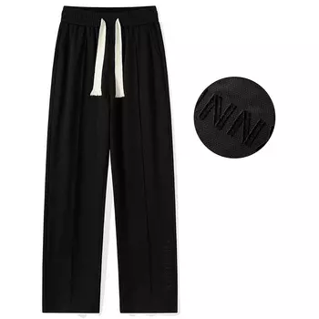 Dnnnnx Повседневные брюки унисекс, Бледно-зеленый (с эластичными манжетами)