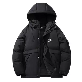 Dnnnnx Стеганая куртка унисекс, Черный