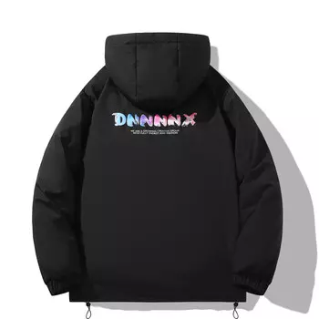 Dnnnnx Стеганая куртка унисекс, Черный