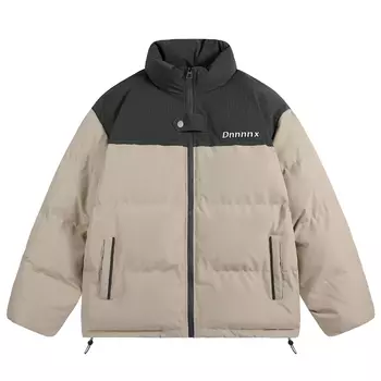 Dnnnnx Стеганая куртка унисекс, Хаки