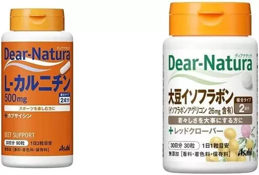 Добавка Dear Natura L-Carnitine & Soy Isoflavone with Red Clover, 2 упаковки, 90/30 таблеток