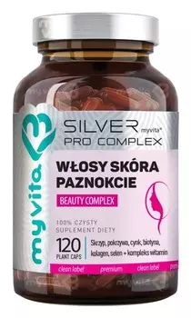 Добавка для красивых волос, кожи и ногтей MyVita Silver Wosy Skra Paznokcie Beauty Complex