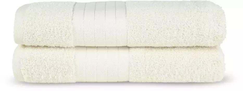 Доброе утро банные полотенца "Uni" (набор, 2 шт., 2 банных полотенца (70х140 см), с тканым краем) Good morning 70х14 см (2 шт.), цвет Cream