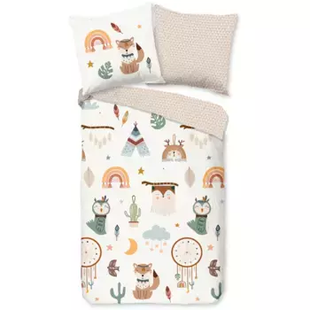 Доброе утро детское постельное белье «Remi», 100% хлопок, 120х150, молния, двусторонний вид, детское, Simple Sand Good Morning, цвет sand