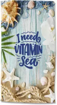 Доброе утро пляжное полотенце "Витамин Море", (упаковка, 1 шт., 1 шт.), быстро сохнет Good morning 100х180 см (1 шт.), цвет sand