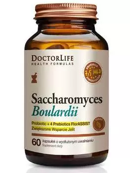 Doctor Life, БАД Saccharomyces boulardii для поддержки кишечника 60 капсул