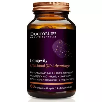 Doctor Life, Биологически активная добавка Longevity Ubiquinol Q10 Advantage, 60 капсул