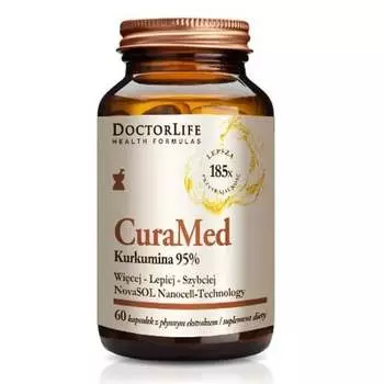 Doctor Life, CuraMed NanoCell биодоступная нано куркума 720 мг, 60 капсул