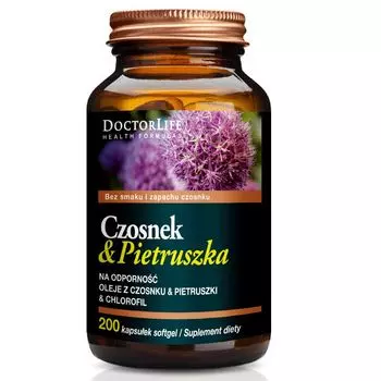 Doctor Life Czosnek & Pietruszka БАД масло для иммунитета, 200 кап./1 уп.