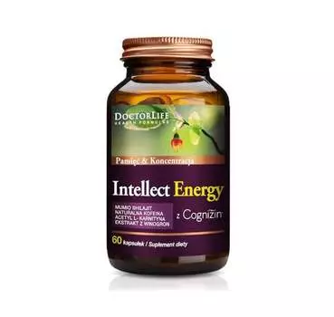 Doctor Life, Интеллект Энергия, БАД, поддерживающий когнитивные функции, 60 капсул.